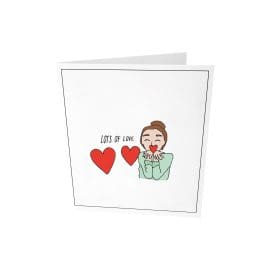 Ευχετήρια κάρτα, lots of love – The Gift Label