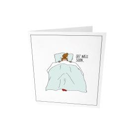 Ευχετήρια κάρτα, get well soon – The Gift Label