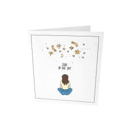 Ευχετήρια κάρτα, star in the sky – The Gift Label