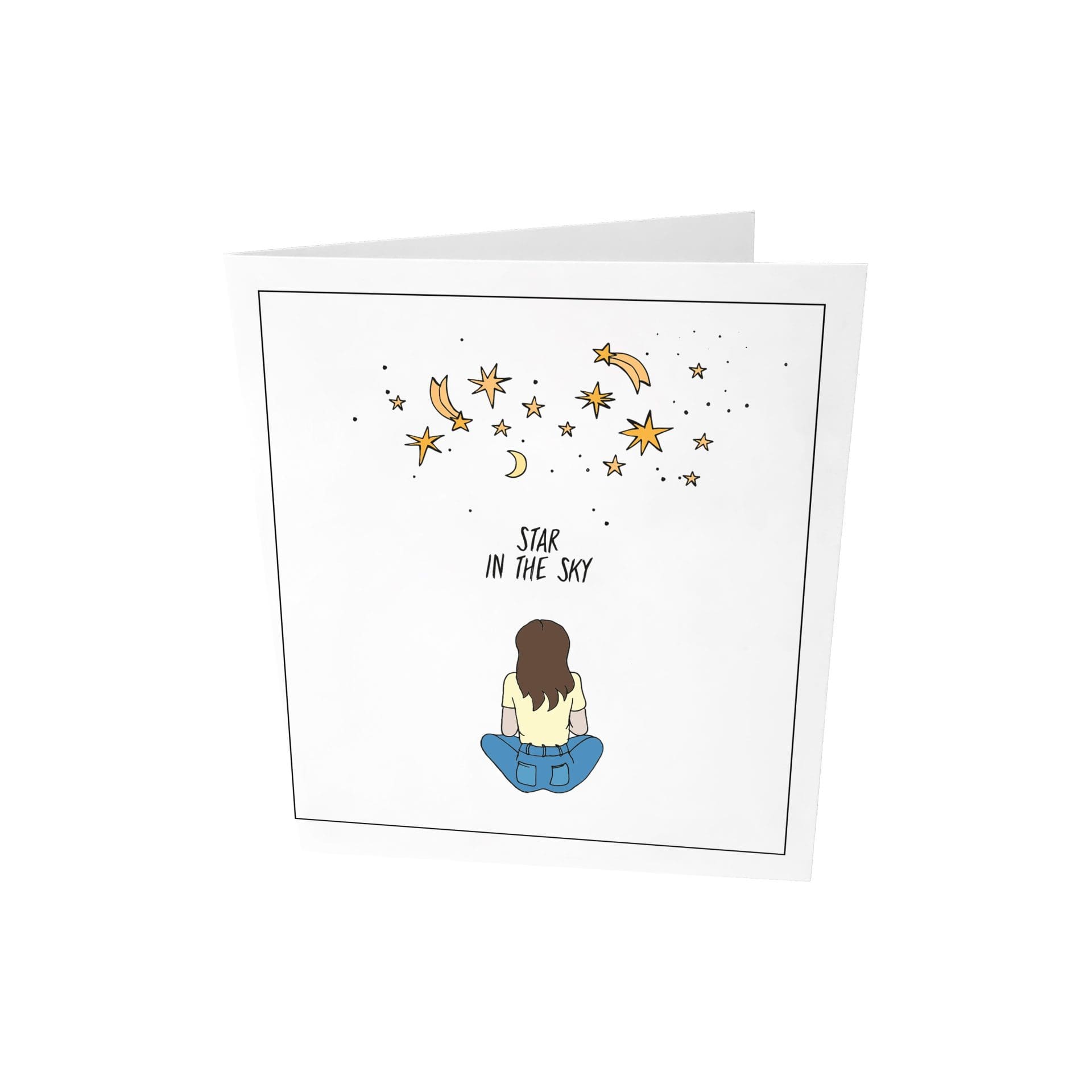 Ευχετήρια κάρτα, star in the sky - The Gift Label