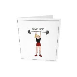 Ευχετήρια κάρτα, you are strong – The Gift Label