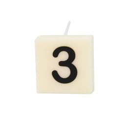 No3 – Κεράκι κύβος 4x4cm – The Gift Label