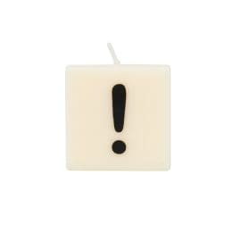 Exclamation Κεράκι κύβος 4x4cm   – The Gift Label