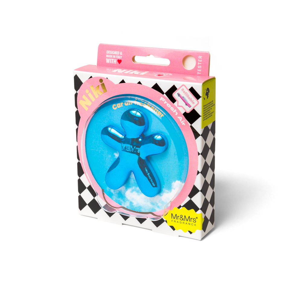 Αρωματικό αυτοκινήτου με ανταλλακτικό Niki Blue Chrome, Equilibrium - Mr&Mrs Fragrance - Image 2