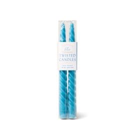 Σετ από 2 Twisted Κεριά Δείπνου 25.4cm, Cyan – Paddywax