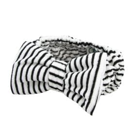 Ασπρόμαυρη Ριγέ Κορδέλα μαλλιών 24*8.6cm, Ava – By Upper Canada