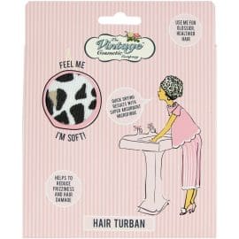 Απορροφητικό μαύρο λεοπάρ τυρμπάν για στέγνωμα μαλλιών 16.5*12cm, Leopard Print – By Upper Canada