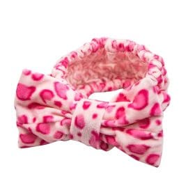 Ροζ εμπριμέ κορδέλα μαλλιών 24*8.6cm, Lola – By Upper Canada