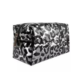 Μεγάλο Boxy Grey Leopard Print νεσεσέρ 15*20*10cm – By Upper Canada