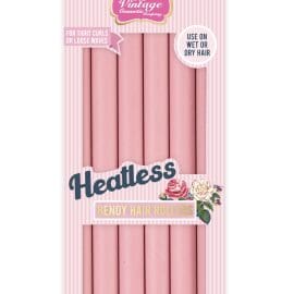 Σετ φορμαρίσματος για μπούκλες μαλλιών, 12τμχ ροζ σατέν – By Upper Canada