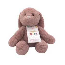 Λούτρινη θερμοφόρα-αρκουδάκι Λαγουδάκι εμποτισμένη με έλαια Λεβάντας 23.5x19x21cm – Upper Canada