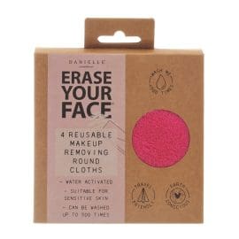 4 Επαναχρησιμοποιήσιμα, eco Pads ντεμακιγιάζ 12.5cm διαμ., Erase Your Face – By Upper Canada