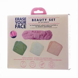 Beauty Set με 3 Επαναχρησιμοποιήσιμα, eco πανάκια ντεμακιγιάζ 19*14cm &amp; 1 Headband – By Upper Canada