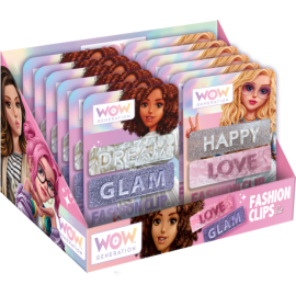 DISPLAY 12τεμ.CLIPS ΜΑΛΛΙΩΝ/ΜΗΝΥΜΑΤΑ WOW