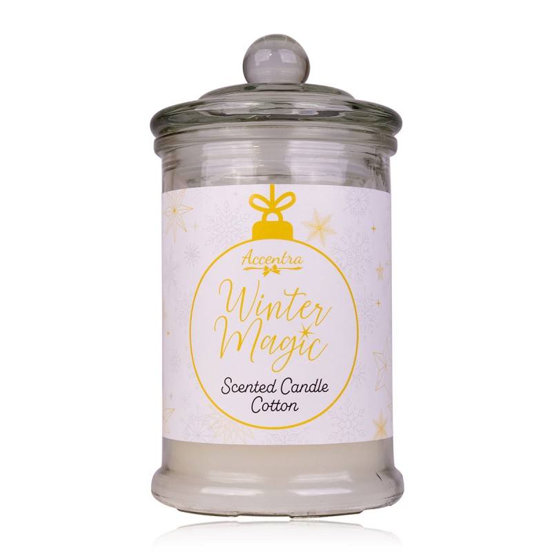 Κερί winter magic 230γρ με άρωμα Cotton - Accentra