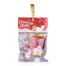 Gift set με αφρόλουτρο 50ml &amp; Santa μπρελόκ – Accentra