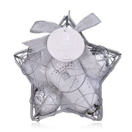 Σετ περιποίησης με 2 bath fizzers*40 γρ, λοσιόν σώματος 50ml &amp; σφουγγάρι, Silver Festive – Accentra