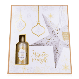 Χριστουγεννιάτικο σετ δώρου με αφρόλουτρο 100ml &amp; διακοσμητικό αστέρι 42cm, Winter magic – Accentra