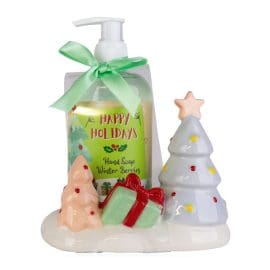 Σαπούνι χεριών Xmas Tree 350ml σε μια διακοσμητική κεραμική βάση, Winter Classics – Accentra