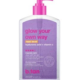 Glow your own way next level 437ml, Διαφανές Self tan gel έντονου μαυρίσματος – BTan