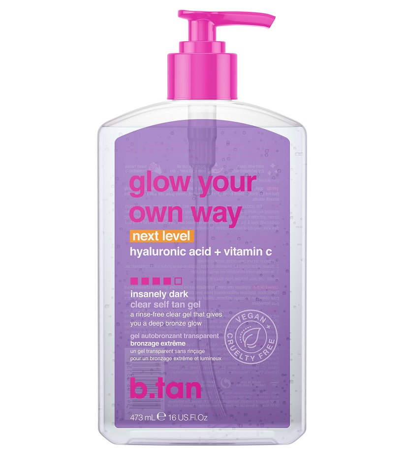 Glow your own way next level 437ml, Διαφανές Self tan gel έντονου μαυρίσματος - BTan