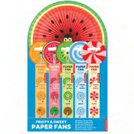 DISPLAY 25τεμ. ΧΑΡΤΙΝΕΣ ΒΕΝΤΑΛΙΕΣ ΦΡΟΥΤΑ/ΛΟΥΛΟΥΔΙΑ KIKKERLAND