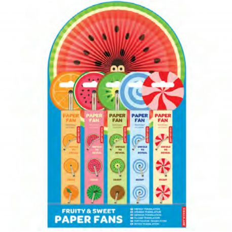 DISPLAY 25τεμ. ΧΑΡΤΙΝΕΣ ΒΕΝΤΑΛΙΕΣ ΦΡΟΥΤΑ/ΛΟΥΛΟΥΔΙΑ KIKKERLAND