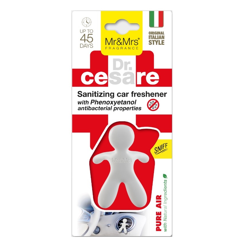 Dr. Cesare με Phenoxyethanol Αρωματικό αυτοκινήτου με αντιβακτηριδιακή δράση, Pure air - Mr&Mrs