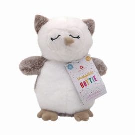 Λούτρινη θερμοφόρα-αρκουδάκι κουκουβάγια εμποτισμένη με έλαια Λεβάντας 17*20*25cm -By Upper Canada