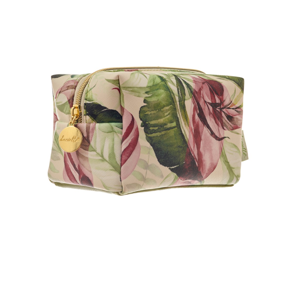 Εμπριμέ, Ορθογώνιο Botanical Cream Small Cosmetic Bag 16x12x9cm - By Upper Canada - Image 2