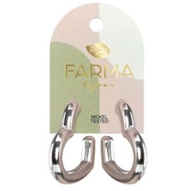 Υποαλλεργικά Σκουλαρίκια Ασημένιες Καρδιές 28x30mm (BEWOW7) Farma Bijoux