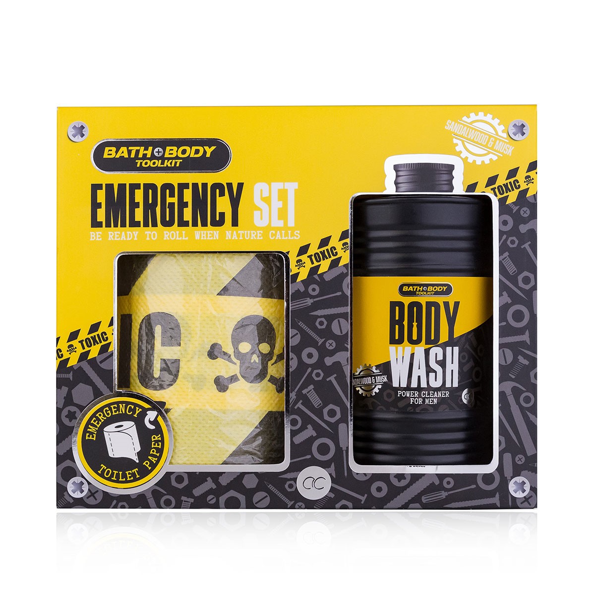 Ανδρικό σετ περιποίησης με αφρόλουτρο 400ml χαρτί τουαλέτας, Bath & Body - Accentra