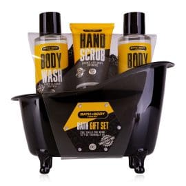 Ανδρικό σετ σε μπανιέρα με 2 αφρόλουτρα*100ml, σφουγγάρι &amp; scrub, Bath &amp; Body – Accentra