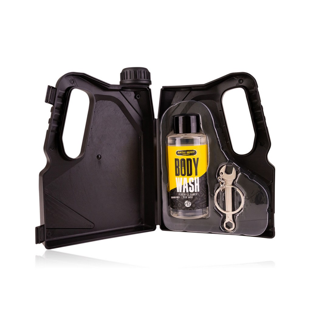 Ανδρικό σετ περιποίησης με αφρόλουτρο 100ml & μπρελόκ γαλλικό κλειδί, Bath & Body - Accentr - Image 2