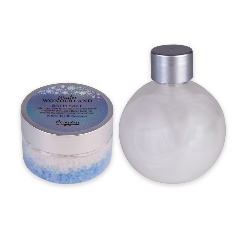 Bath set με αφρόλουτρο 100ml & 130g bath salt, Winter Wonderland - Accentra - Image 2