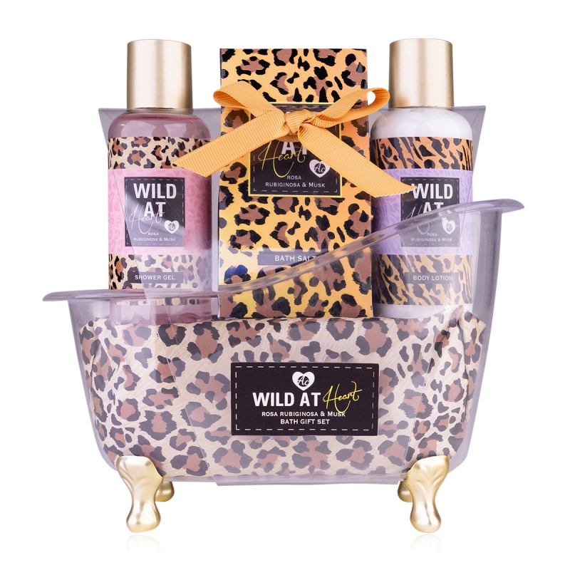 Σετ μπάνιου σε μπανιέρα με 100ml shower gel, bath salt 100g & λοσιόν σώματος 100ml, Wild at Heart
