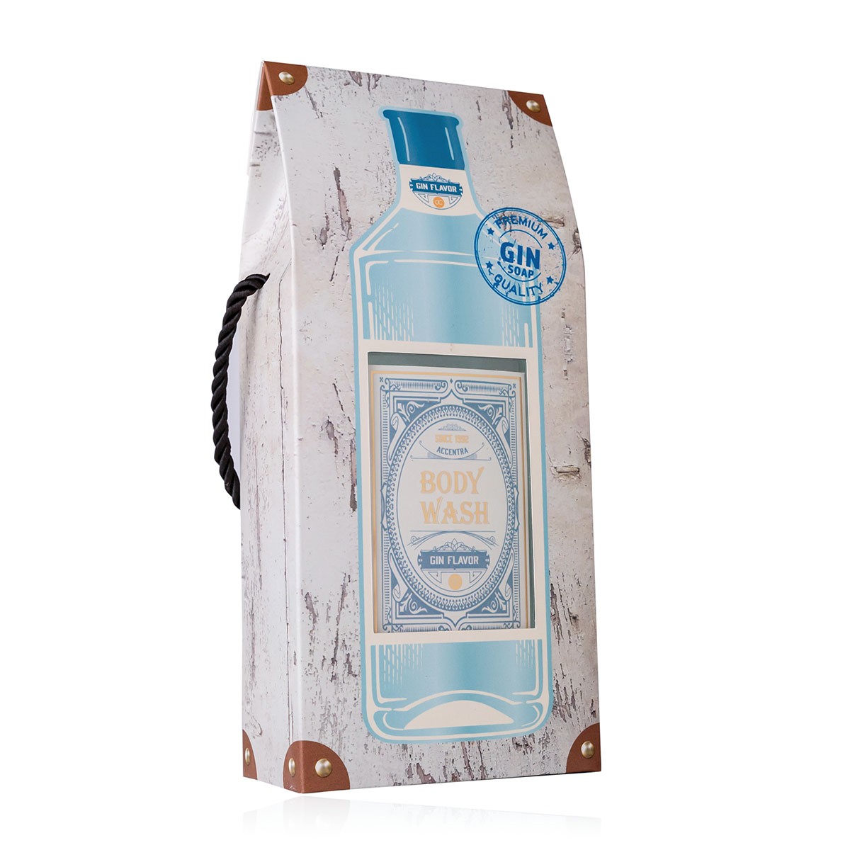 Αφρόλουτρο 400ml σε συσκευασία - μπουκάλι Whiskey - Accentra - Image 2