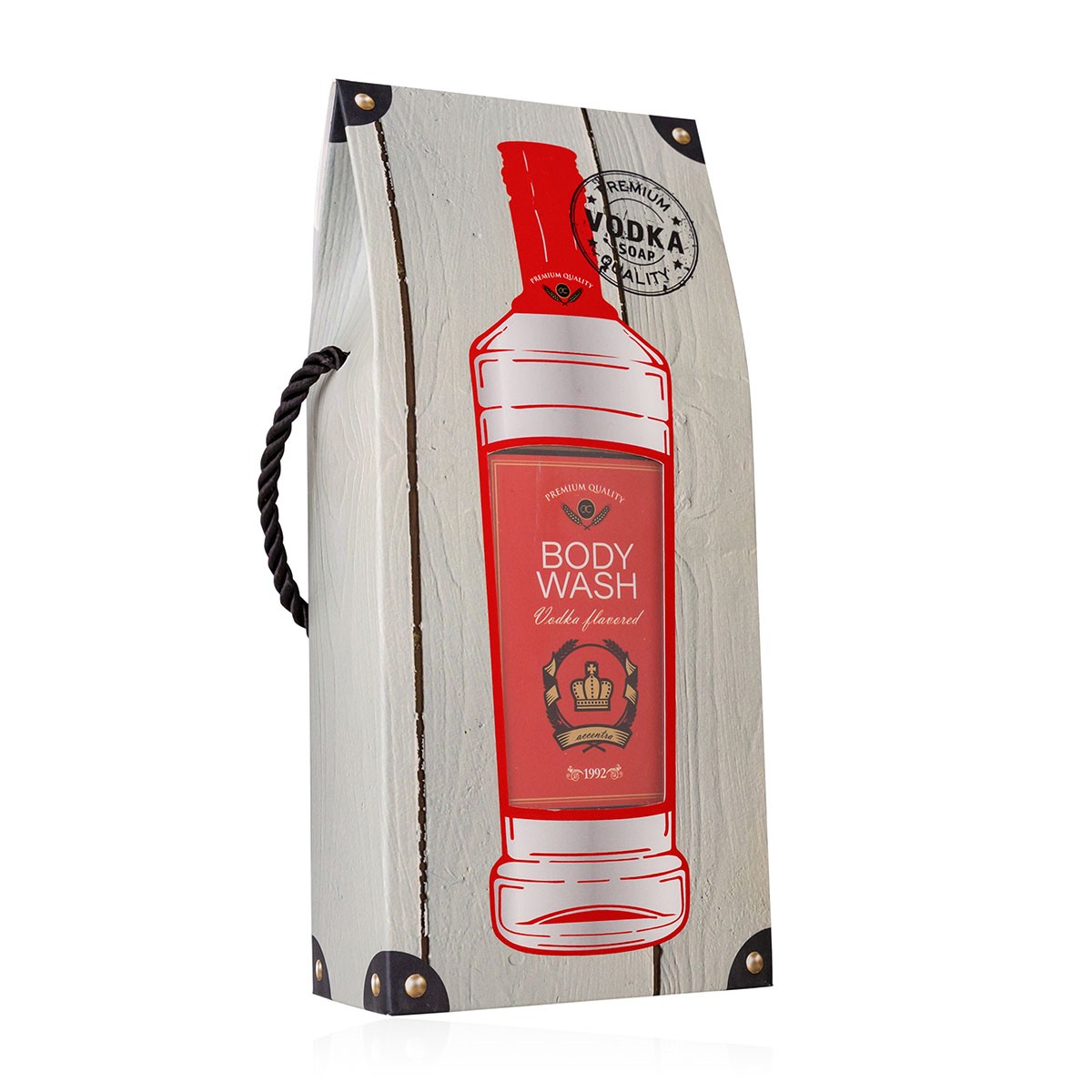 Αφρόλουτρο 400ml σε συσκευασία - μπουκάλι Vodka - Accentra - Image 2