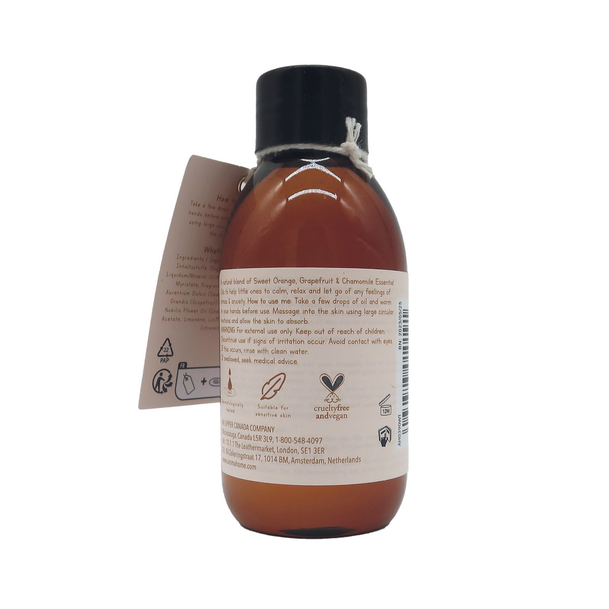 Vegan Βρεφικό λάδι χαλάρωσης για μασάζ 100ml με αιθέρια έλαια - By Upper Canada - Image 2