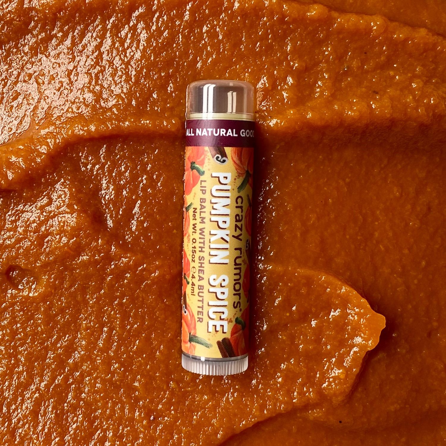 Crazy Rumors Lip Balm  – Seasonal  Pumpkin Spice , Super Creamy, 100% Natural & Vegan - Image 2