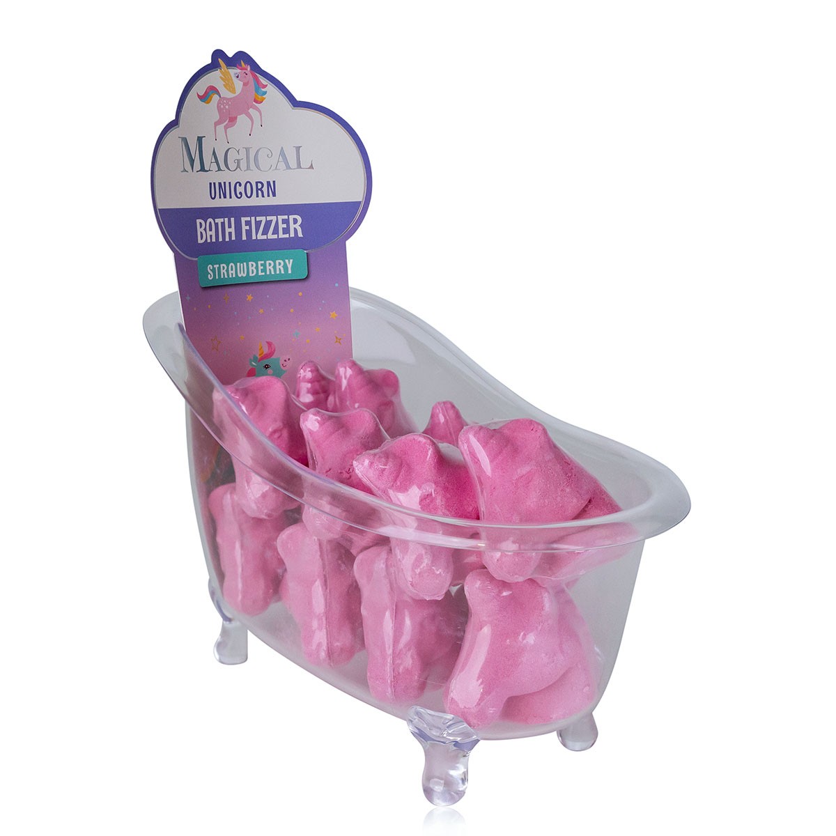 Μπανιέρα - βιτρίνα με 14 bath fizzer 60g Magical Unicorn - Accentra