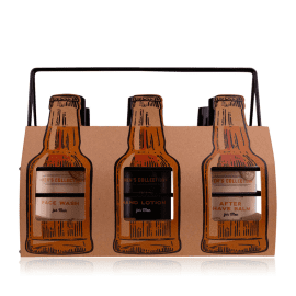 Ανδρικό σετ σε καλάθι με 6*100ml: body wash, face wash, after shave, λοσιόν &amp; σαμπουάν – Accentra