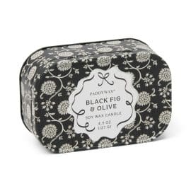 Black Fig &amp; Olive Φυτικό Κερί 127gr σε μεταλλικό δοχείο-κονσέρβα, Cherie – Paddywax