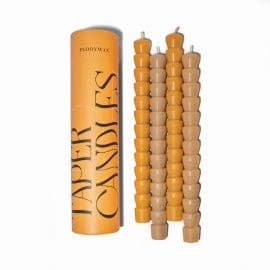 Σετ από 4 Taper Κεριά Δείπνου 24.3cm, Orange &amp; Peach – Paddywax