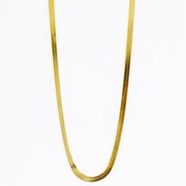 Υποαλλεργικό Κολιέ με Χρυσή Αλυσίδα Φίδι (BE1SNA) Farma Bijoux