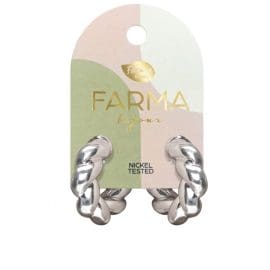 Υποαλλεργικά Σκουλαρίκια Κρίκοι Ασημί Πλεξόυδες 30mm (BEWOW3) Farma Bijoux