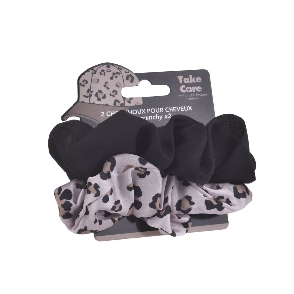 Λαστιχάκι μαλλιών scrunchy Λεοπάρ Take Care