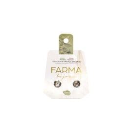 Υποαλλεργικά Σκουλαρίκια Κρύσταλλα Στρογγυλά 715mm (BE66C01) Farma Bijoux