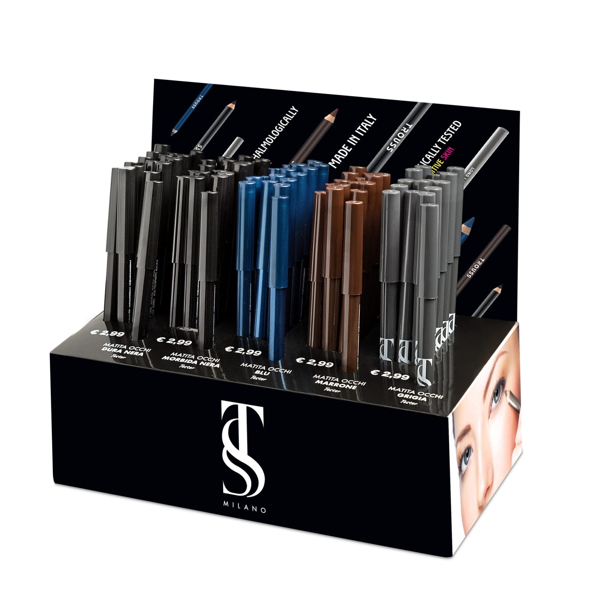 TROUSS MILANO MAKE-UP STAND MAK 30 ΜΟΛΥΒΙ ΜΑΤΙΩΝ