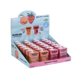 Lip Gloss Kawai Fruits Take Care (Stand 24 τεμάχια)